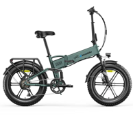 ELETRONBIKE OG20 Sklopivi električni bicikl s punom suspenzijom 20" FAT, 250 W, 48 V / 13 Ah, domet do 100 km, zeleni